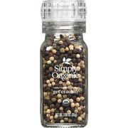 Get Crackin', Whole Peppercorns with Adjustable Grinder Cap, 3 oz, Simply Organic