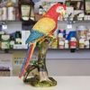 Giant Standing Parrot Gilt Jewelry Gift Box with Fine Crystals
