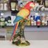 Giant Standing Parrot Gilt Jewelry Gift Box with Fine Crystals