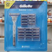 Gillette Mach3 Turbo Cartridge Refills, 20 Count
