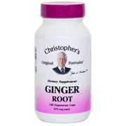 Ginger Root Capsule, 100 Vegicaps, Christopher's Original Formulas