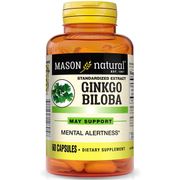 Ginkgo Biloba Standardized Extract 60 mg, 60 Capsules, Mason Natural