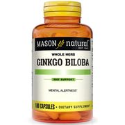Ginkgo Biloba, Value Size, 180 Capsules, Mason Natural