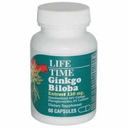 Ginkgo Biloba Extract 120 mg, 60 Capsules, LifeTime