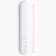 Glass Straw with Travel Case, Blush, 8 Inch, Soma