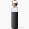 Glass Water Bottle, Gray