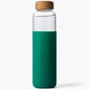 Glass Water Bottle V2, Emerald