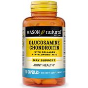 Glucosamine & Chondroitin Advanced, with Collagen & Hyaluronic Acid, 90 Capsules, Mason Natural