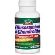 Glucosamine & Chondroitin Plus 120 Easy-Swallow Tablets, 21st Century Health Care
