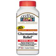 Glucosamine Relief 1000 mg 120 Tablets, 21st Century Health Care