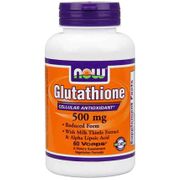 Glutathione 500 mg, 60 Vcaps, NOW Foods