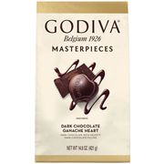 Godiva Dark Chocolate Ganache Hearts, 14.8 oz x 4 Pack