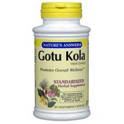 Gotu Kola Herb Extract Standardized, 60 Vegetarian Capsules, Nature's Answer