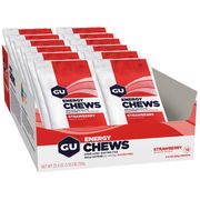 GU Energy Chews, Naturally Flavored, 12 Packets/Box