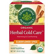 Organic Herbal Cold Care Tea, 16 Tea Bags, Traditional Medicinals Teas