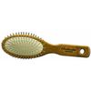 Ambassador Hairbrush, Wooden Handle with Pneumatic Brush, Small Oval/Steel Pins 5112