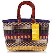 Handwoven Authentic African Oval Basket 17 x 11 x 8, 1 pc, Alaffia