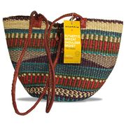 Handwoven Authentic African Shoulder Basket 12 x 10, 1 pc, Alaffia