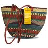 Handwoven Authentic African Shoulder Basket 12 x 10