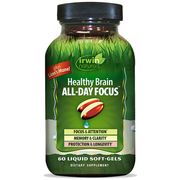Healthy Brain All-Day Focus, 60 Liquid Soft-Gels, Irwin Naturals