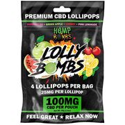 Hemp Bombs CBD Lolly Bombs, 4 CBD Lollipops