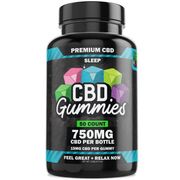 Hemp Bombs CBD Sleep Gummies, with Melatonin, 50 Count