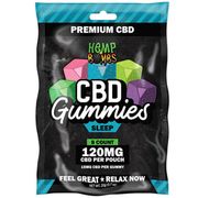 Hemp Bombs CBD Sleep Gummies, with Melatonin, 8 Count