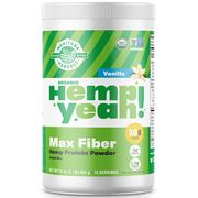 Hemp Yeah! Max Fiber Hemp Protein Powder, Organic, Vanilla, 16 oz, Manitoba Harvest Hemp Foods