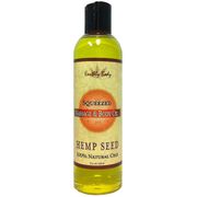 Hemp Seed Massage & Body Oil, Squeezed, 8 oz, Earthly Body