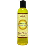 Hemp Seed Massage & Body Oil, Unscented, 8 oz, Earthly Body