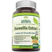 Herbal Secrets Boswellia Serrata Extract 600 mg, 120 Capsules, Amazing Nutrition