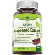 Herbal Secrets Grapeseed Extract 100 mg, 120 Capsules, Amazing Nutrition