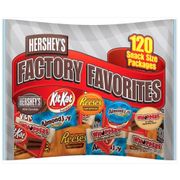 Hershey's Factory Favorites Snack Size Packages, 120 ct