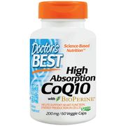 High Absorption CoQ10 200mg with Bioperine, 60 veggie caps, Doctor's Best (Naturally Fermented)