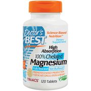 High Absorption Magnesium, 100% Chelated, 120 Tablets, Doctor's Best