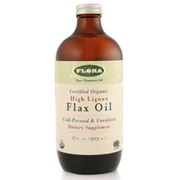 High Lignan Flax Oil, Certified Organic, 8.5 oz, Flora Health