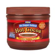 Hot Cocoa Sweetened with Better Stevia, No Sugar Added, 10 oz, NOW Foods