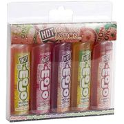 Hot Motion Lotion Assorted Flavors, 1 oz x 5 Packs, Doc Johnson