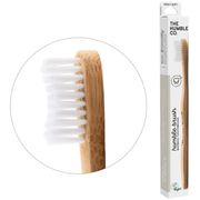 Humble Brush Adult Bamboo Toothbrush - White, Soft Bristles, 1 ct, The Humble Co.