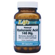 Hyaluronic Acid 140 mg, 30 Capsules, LifeTime