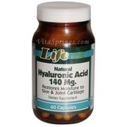 Hyaluronic Acid 140 mg, 60 Capsules, LifeTime