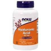 Hyaluronic Acid 50 mg + MSM, Value Size, 120 Veg Capsules, NOW Foods