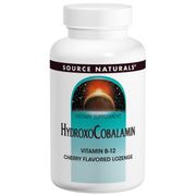 HydroxoCobalamin, Vitamin B-12, Cherry Flavored Lozenge, 60 Sublingual Tablets, Source Naturals