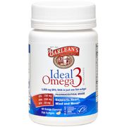 Ideal Omega 3 Fish Oil, Orange, 60 Softgels, Barlean's Organic Oils