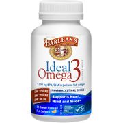 Ideal Omega 3, Orange (1000 mg EPA/DHA), 30 Softgels, Barlean's Organic Oils