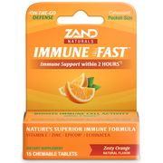 Immune Fast, Zesty Orange, Convenient Pocket-Size, 15 Chewable Tablets, Zand
