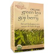 Imperial Organic Green Tea with Goji Berry, 18 Tea Bags, Uncle Lee's Tea