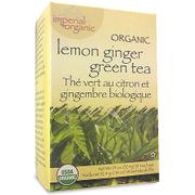 Imperial Organic Lemon Ginger Green Tea, 18 Tea Bags, Uncle Lee's Tea