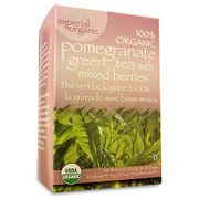 Imperial Organic Pomegranate Green Tea, 18 Tea Bags, Uncle Lee's Tea