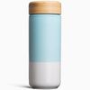 Insulated Ceramic Mug with Bamboo Lid, Mint
